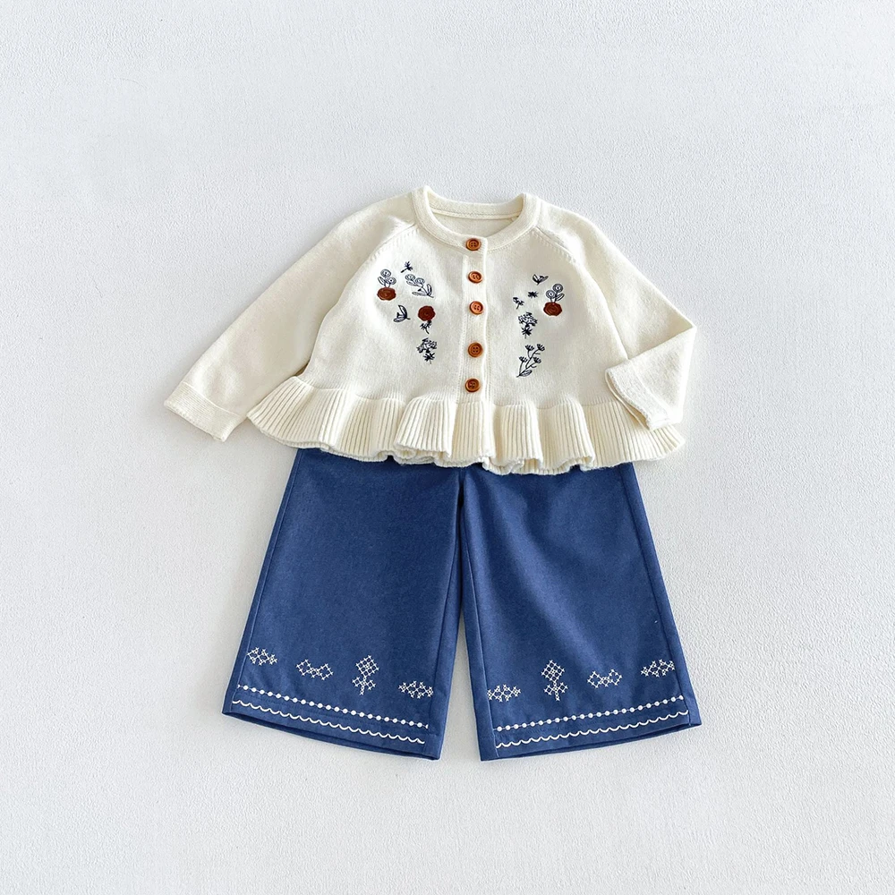 MILANCEL Kids Dress Autumn 1-6T Sweet Floral Dress for Girls Loose Children's Clothing Korean Version Girls Princess Dress