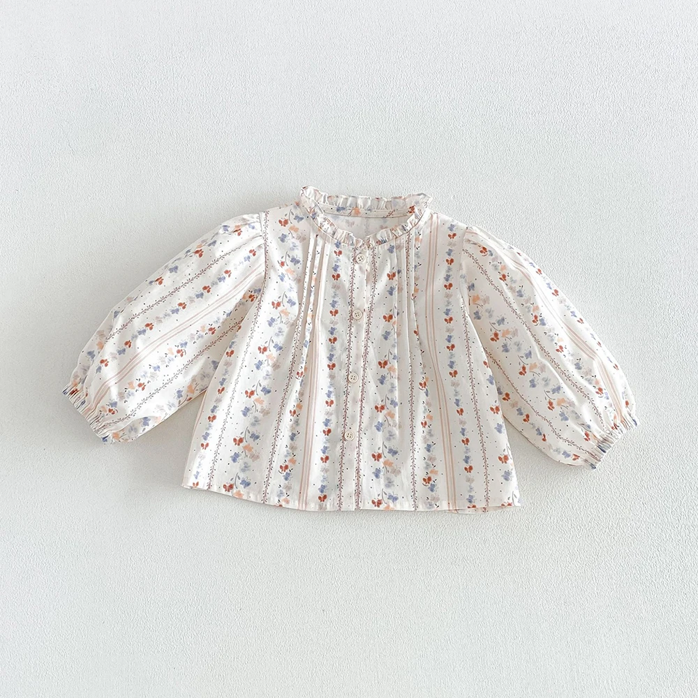 MILANCEL Kids Dress Autumn 1-6T Sweet Floral Dress for Girls Loose Children's Clothing Korean Version Girls Princess Dress