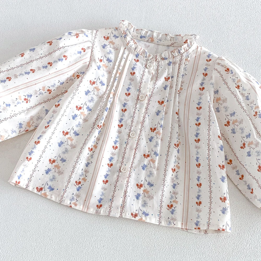 MILANCEL Kids Dress Autumn 1-6T Sweet Floral Dress for Girls Loose Children's Clothing Korean Version Girls Princess Dress