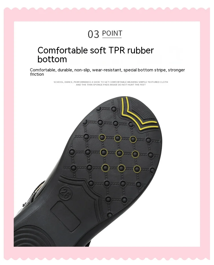 Children's Metal Buckle Leather Shoes Girls Ceremonial Show Small Leather Shoes Girls Bow Princess Shoes Children Perform Flats