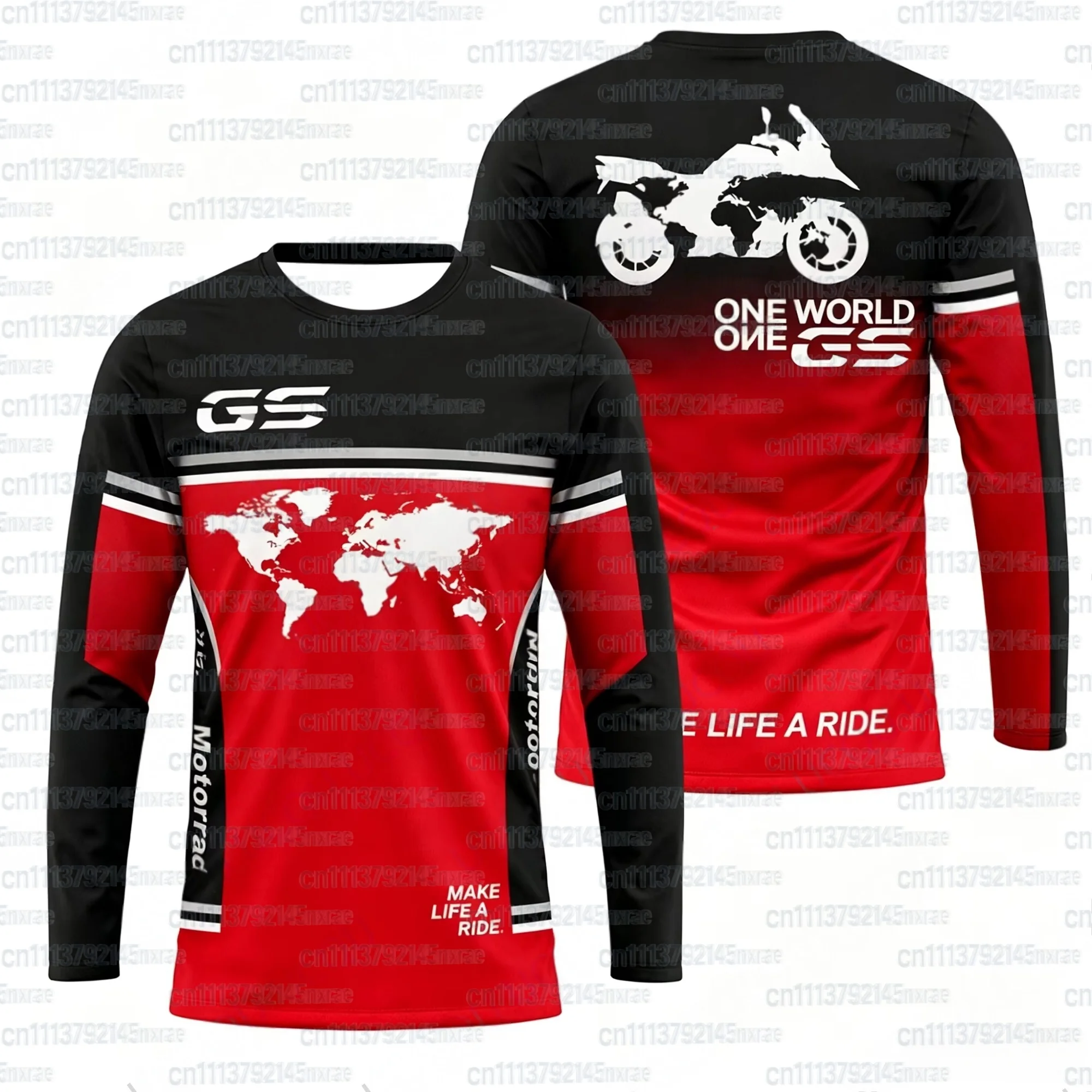 2026 Men's GS Motorcycle Adventure Long Sleeve T-Shirt Quick Dry Breathable Moto Jersey for Biker  Riding Tee Family Match 2026
