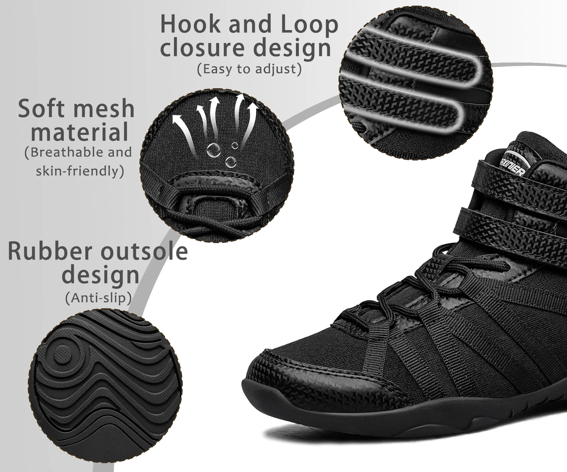 BAXINIER Girls High Top Cheerleading Shoes, Professional Lightweight Youth Cheer Competition Sneakers, Dance Training Footwear