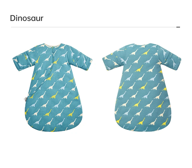 Baby Sleeping Bag Kids Sleepwear Sleeves Removable 0-2 Years Baby Sleepsack 2.5Tog Child Anti-Kick Blanket Quilt 100% Cotton