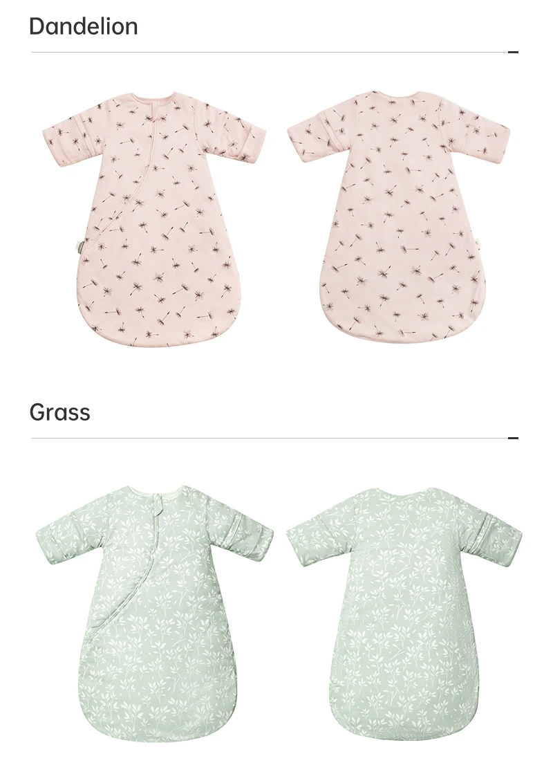 Baby Sleeping Bag Kids Sleepwear Sleeves Removable 0-2 Years Baby Sleepsack 2.5Tog Child Anti-Kick Blanket Quilt 100% Cotton