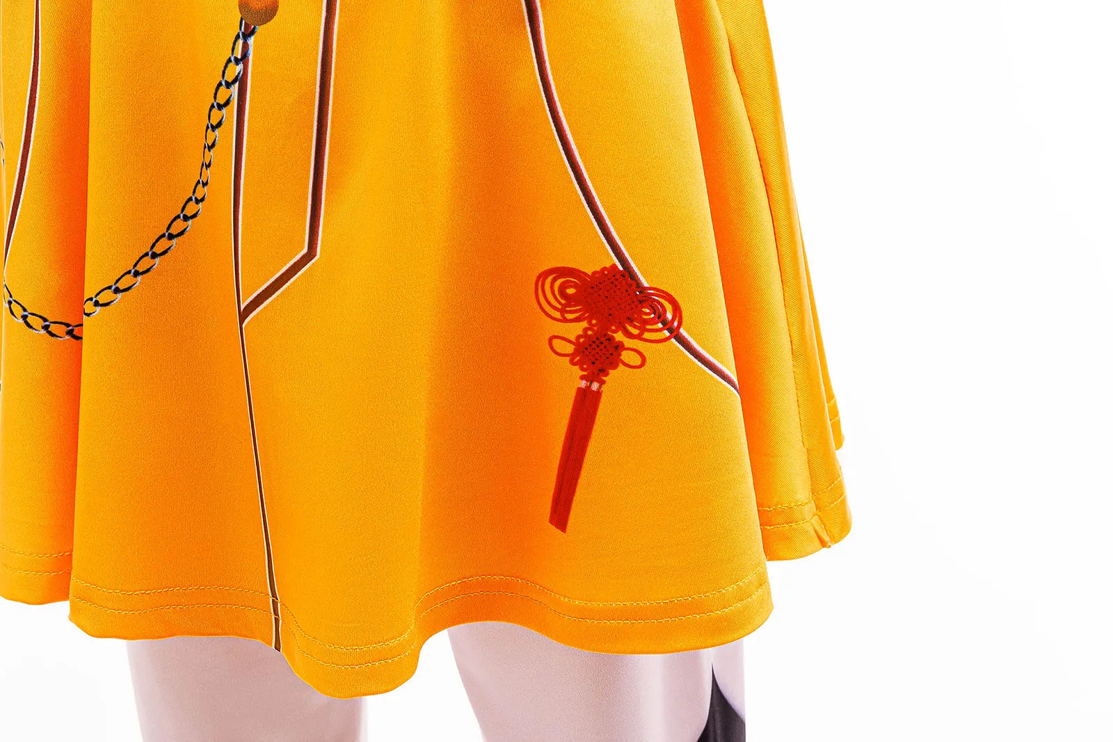 Girls Korean Trendy Singer Costume 2Pcs Purple Top+Yellow Skirt 3D PrintLeggings Birthday Party Dance Performance Girl Uniform