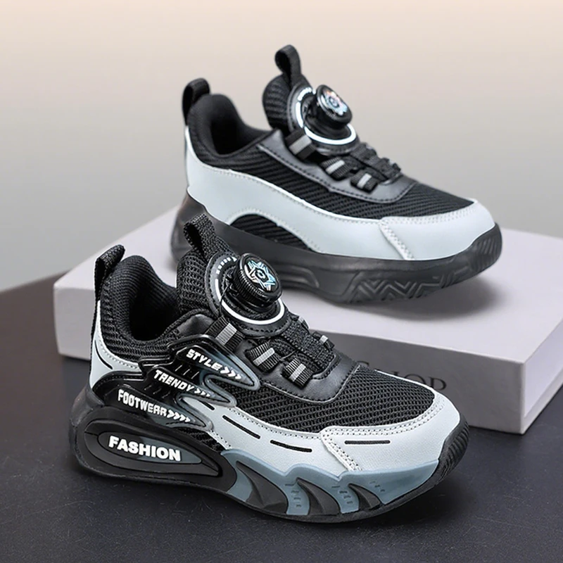 Lightweight Breathable Kids Casual Shoes for 5-16Year Old Boys Sport Running Anti Slip Outdoor Comfortable Flat Walking Sneaker