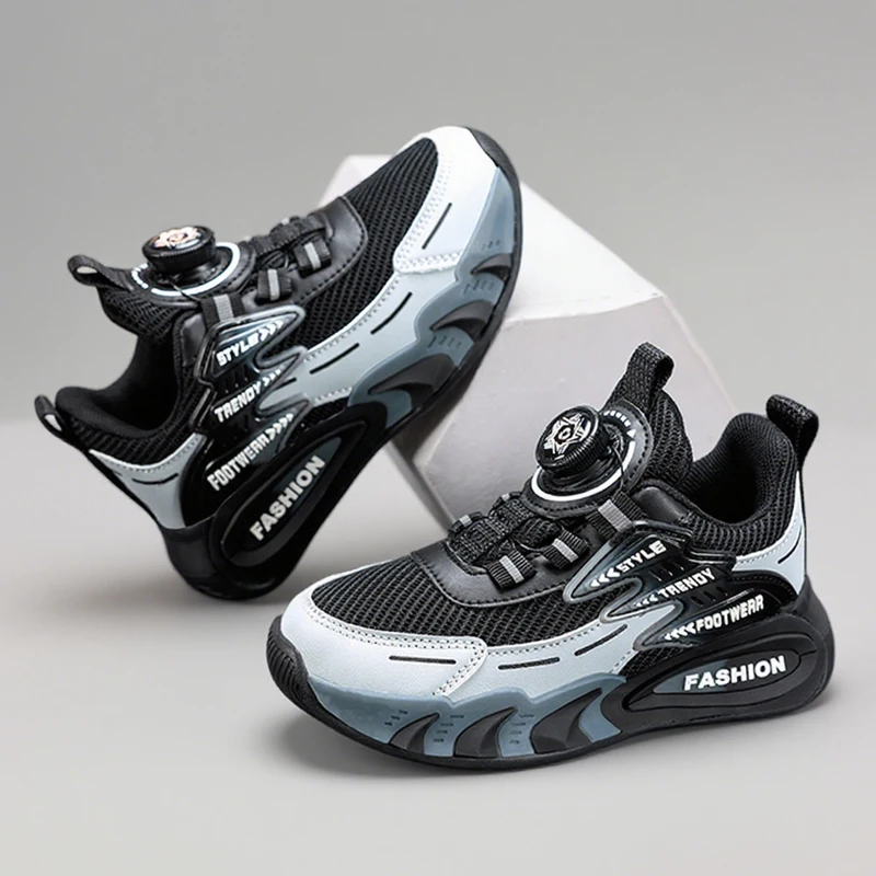 Lightweight Breathable Kids Casual Shoes for 5-16Year Old Boys Sport Running Anti Slip Outdoor Comfortable Flat Walking Sneaker