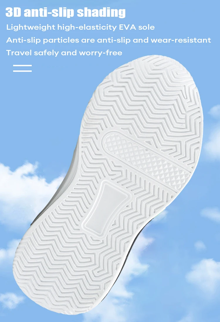 Lightweight Breathable Kids Casual Shoes for 5-16Year Old Boys Sport Running Anti Slip Outdoor Comfortable Flat Walking Sneaker