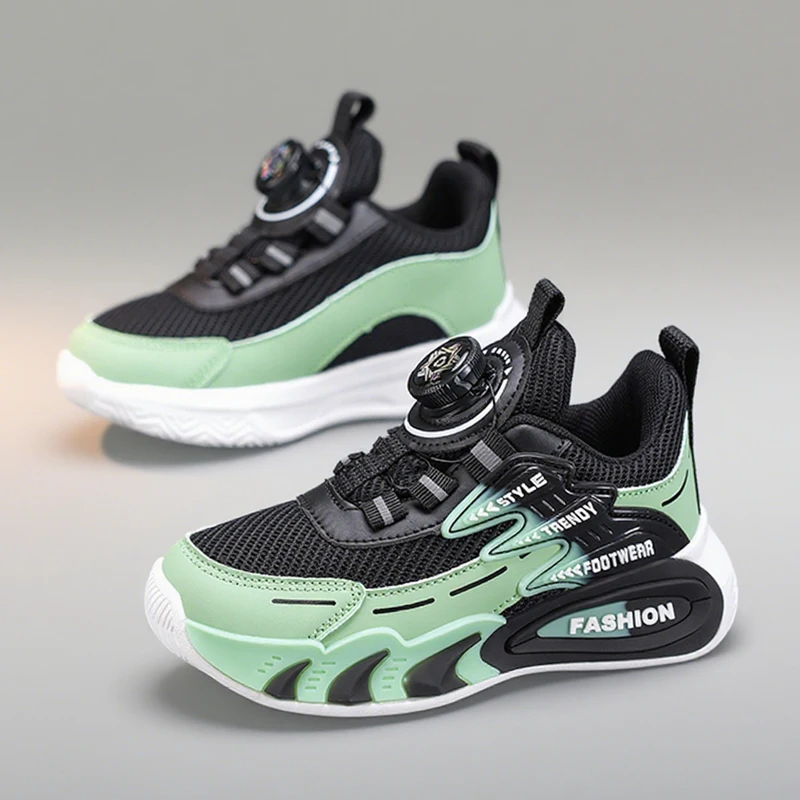 Lightweight Breathable Kids Casual Shoes for 5-16Year Old Boys Sport Running Anti Slip Outdoor Comfortable Flat Walking Sneaker