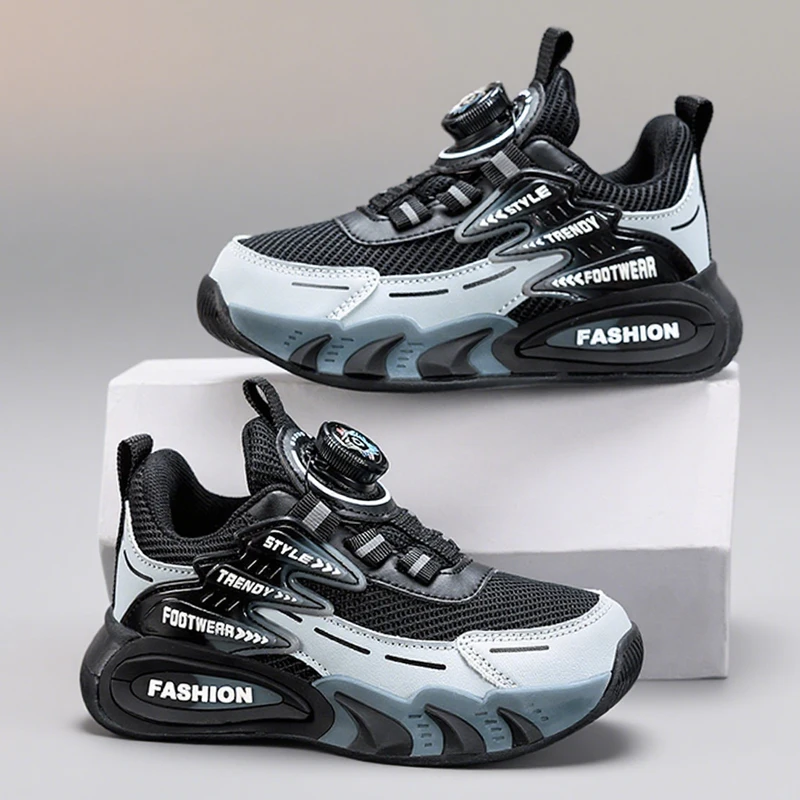 Lightweight Breathable Kids Casual Shoes for 5-16Year Old Boys Sport Running Anti Slip Outdoor Comfortable Flat Walking Sneaker