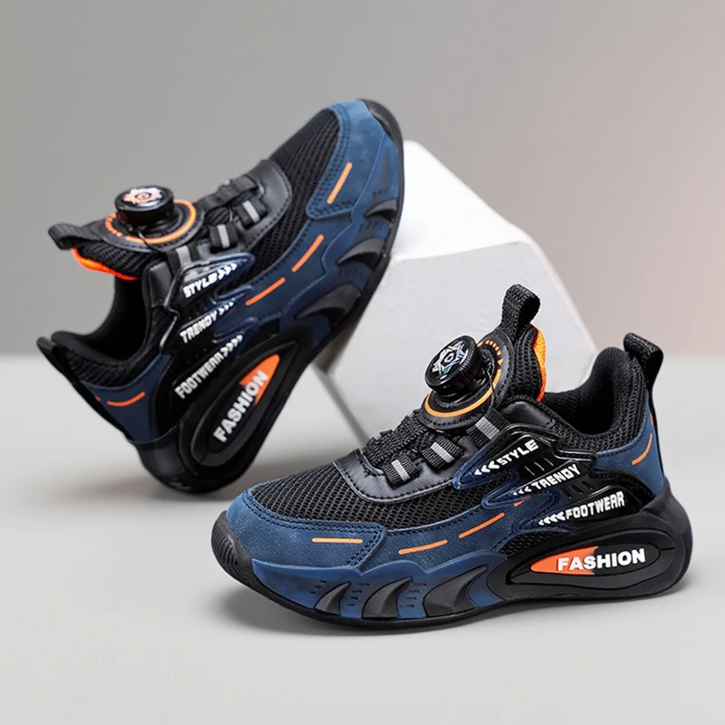Lightweight Breathable Kids Casual Shoes for 5-16Year Old Boys Sport Running Anti Slip Outdoor Comfortable Flat Walking Sneaker