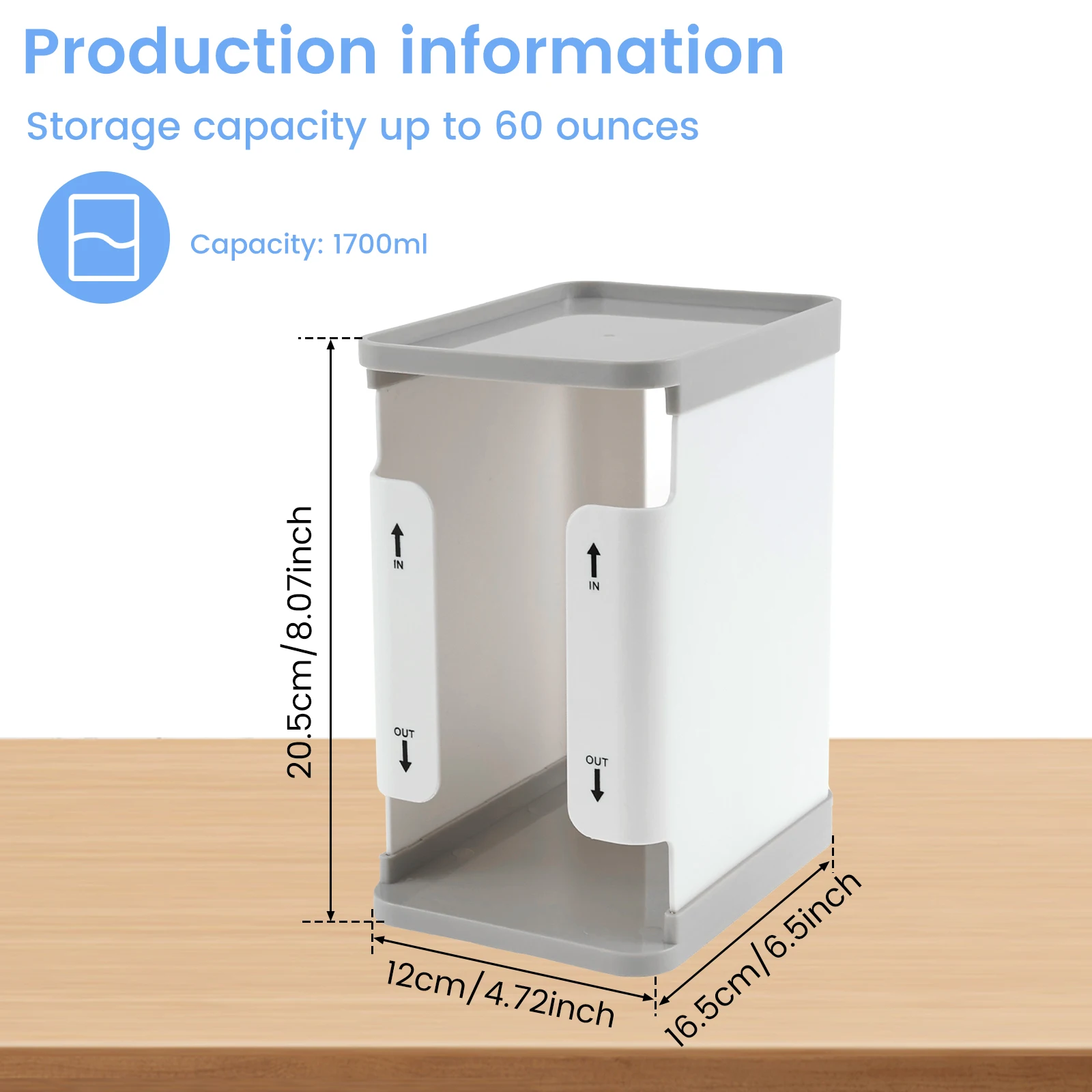 1700 ml Breast Milk Storage Tower - Convenient Storage for Milk Freezer Organizer- Efficiently Store Milk in Freezer Organizer
