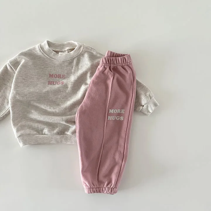 Toddler Outfits Baby Boy Tracksuit Cute Letter Print Sweatshirt And Pants 2pcs Sport Suit Autumn New Kids Girls Clothes Set
