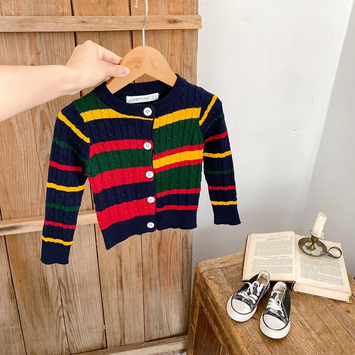 Ircomll Autumn Baby Girls Boys Sweaters Toddler Knitted Cardigan Kids Pure Cotton Knitting Tops Sweater Cardigan Jacket 1-6Y