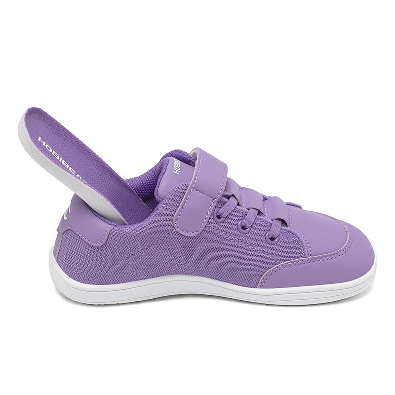 HOBIBEAR Mesh Barefoot Shoes Boys Girls Wide Toe Sneaker Zero Drop Walking Shoes(Toddler Little Big Kid)
