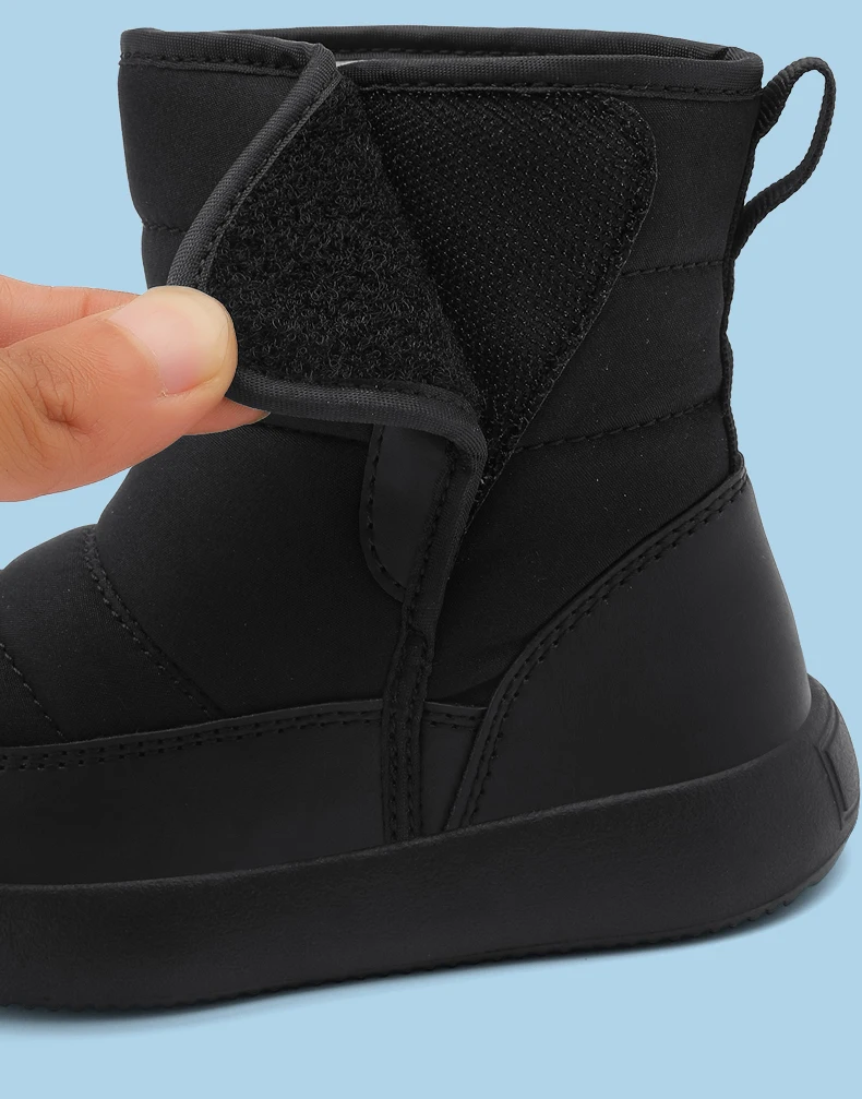 Winter Children's Snow Boots Shoes Plush Anti-Slip Casual Waterproof Thicken For Boys Girls Cotton Outdoor Kids Sneakers