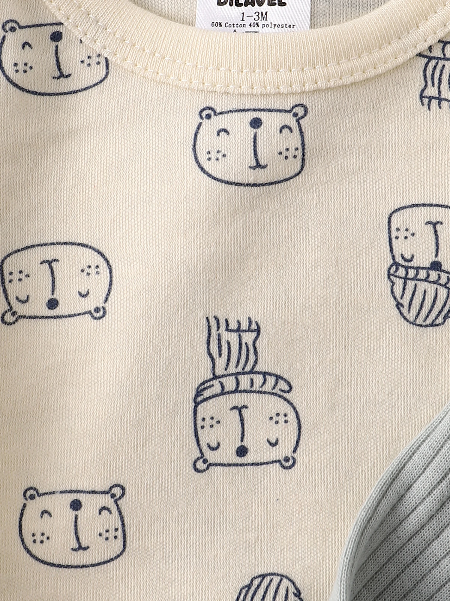 Baby Boy Onesie 3PCS New Style Baby Boy Clothes Spring/Autumn Long-Sleeved Onesie Cotton Fabric Suitable for 0-9 Months