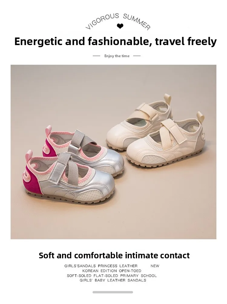 2026 Spring New Children Casual Shoes for Girls Non-Slip Breathable Casual Toddler Footwear Mary Jane Shoes for Girls Daily Wear