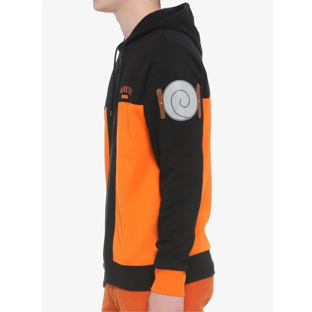 Naruto Shippuden Uzumaki Anime Print Cosplay Zip Up Hoodie for Men Women Kids Soft Comfy Loose Casual Autumn Winter Streetwear