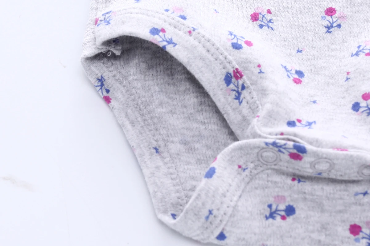 Cartoon 5-Pieces Summer Baby Boy Girl Bodysuits 100%Cotton Soft Newborn Onesies Short Sleeve Infant Clothes