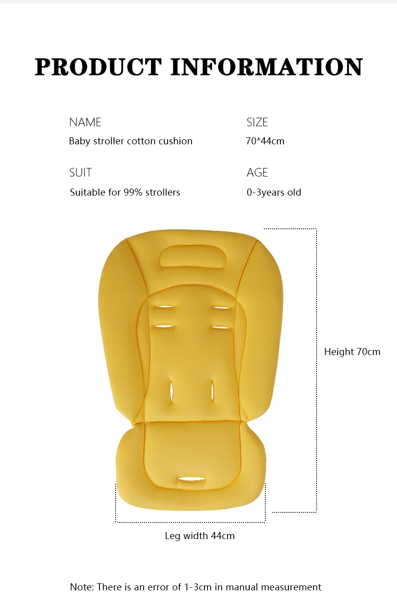 Stroller Mattress Universal Seat Cushion Cotton Pad Fit for Yoyo/Cybex Thickened Soft Mat Carriage Stroller Accessories