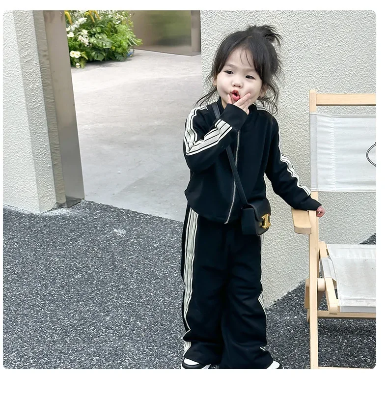 Girls' Zipper Hoodie & Pants Set - 2-Piece Casual Outfit for Toddlers | Boutique Kids' Clothing (Ages 2-6) Kids Clothes Girls
