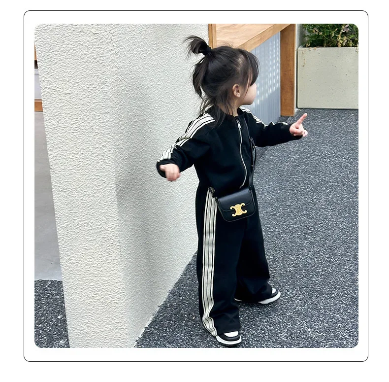 Girls' Zipper Hoodie & Pants Set - 2-Piece Casual Outfit for Toddlers | Boutique Kids' Clothing (Ages 2-6) Kids Clothes Girls