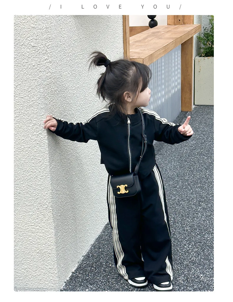 Girls' Zipper Hoodie & Pants Set - 2-Piece Casual Outfit for Toddlers | Boutique Kids' Clothing (Ages 2-6) Kids Clothes Girls