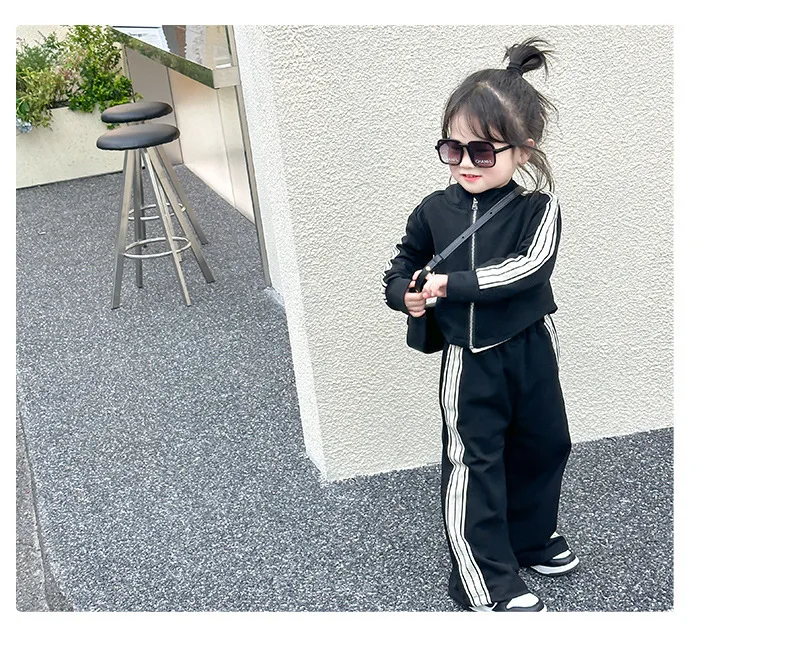Girls' Zipper Hoodie & Pants Set - 2-Piece Casual Outfit for Toddlers | Boutique Kids' Clothing (Ages 2-6) Kids Clothes Girls