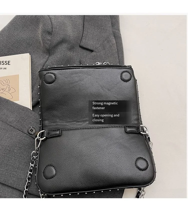2026 New French-style Diamond-Inlaid Wing Envelope Bag - Fashionable and Versatile ZV Bag - Classic Retro Single Shoulder Crossb