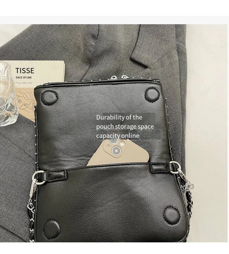 2026 New French-style Diamond-Inlaid Wing Envelope Bag - Fashionable and Versatile ZV Bag - Classic Retro Single Shoulder Crossb