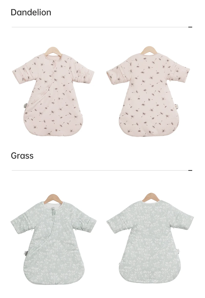 Sleeping Bag For Babies 0-24Months Thicker Winter Sleep Sack Removable Sleeves Kids Anti-Kick Prevent Cold Baby Blanket 3.5Tog
