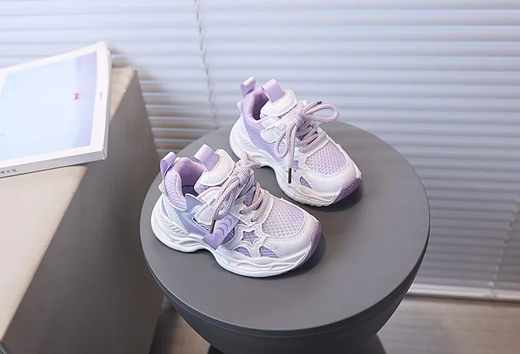 2026 Children's Sneakers Girls Spring Autumn Kids School Sport Shoes Fashion Girls Causal Walking Shoes Breathable Non-slip