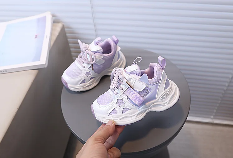 2026 Children's Sneakers Girls Spring Autumn Kids School Sport Shoes Fashion Girls Causal Walking Shoes Breathable Non-slip