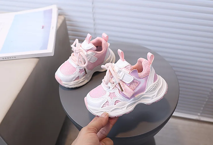 2026 Children's Sneakers Girls Spring Autumn Kids School Sport Shoes Fashion Girls Causal Walking Shoes Breathable Non-slip
