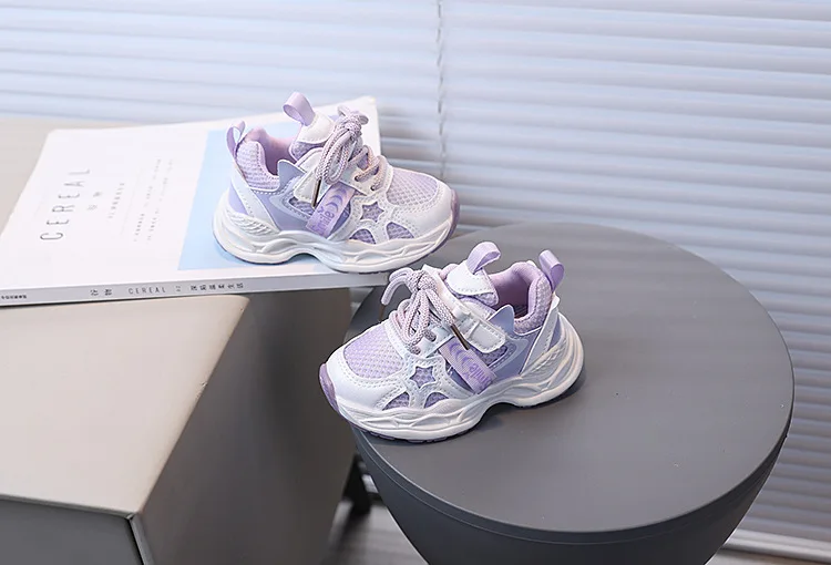 2026 Children's Sneakers Girls Spring Autumn Kids School Sport Shoes Fashion Girls Causal Walking Shoes Breathable Non-slip