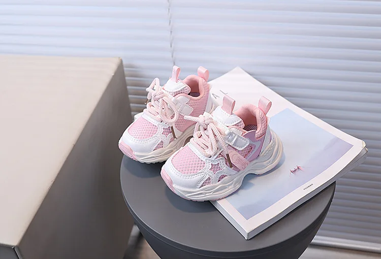 2026 Children's Sneakers Girls Spring Autumn Kids School Sport Shoes Fashion Girls Causal Walking Shoes Breathable Non-slip