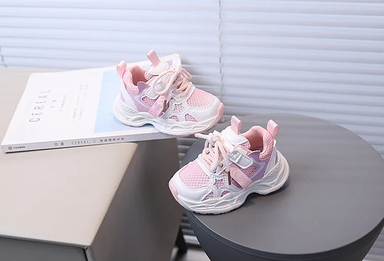 2026 Children's Sneakers Girls Spring Autumn Kids School Sport Shoes Fashion Girls Causal Walking Shoes Breathable Non-slip