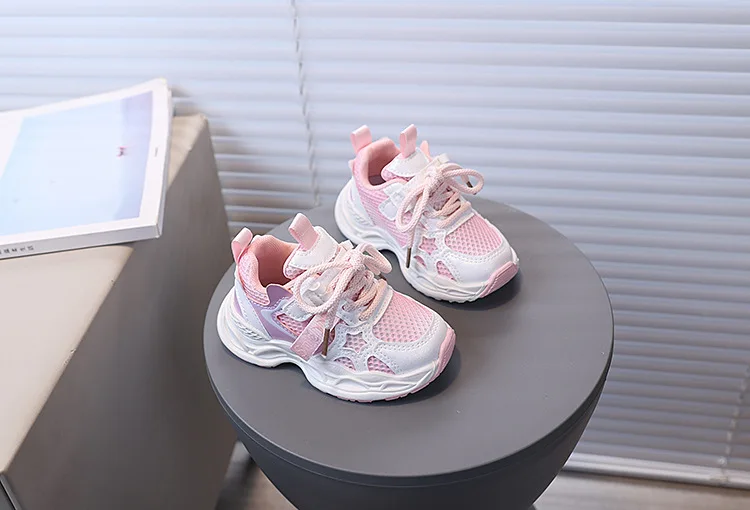 2026 Children's Sneakers Girls Spring Autumn Kids School Sport Shoes Fashion Girls Causal Walking Shoes Breathable Non-slip