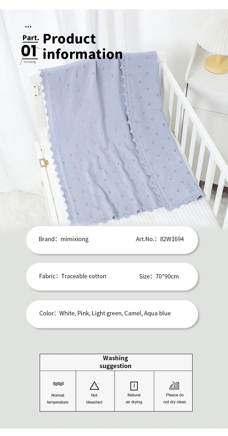 Baby Blankets Knit Newborn Girls Boys Stroller Bedding Quilts Covers 90*70cm Fashion Solid Plaid Super Soft Infant Swaddle Wrap