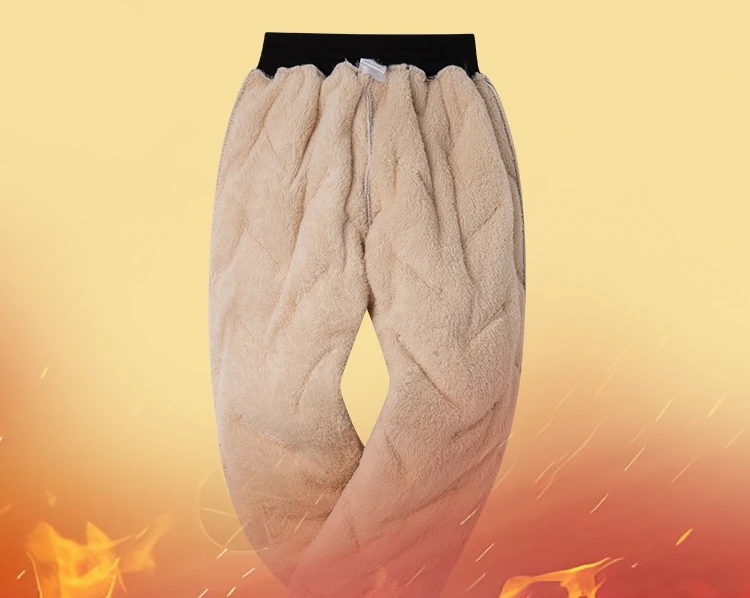 Dubbped Boys Girls Winter Pants Waterproof Cotton Padded Thick Warm Trousers Ski Pants Elastic Kids Fleece Pant Thick Clothes