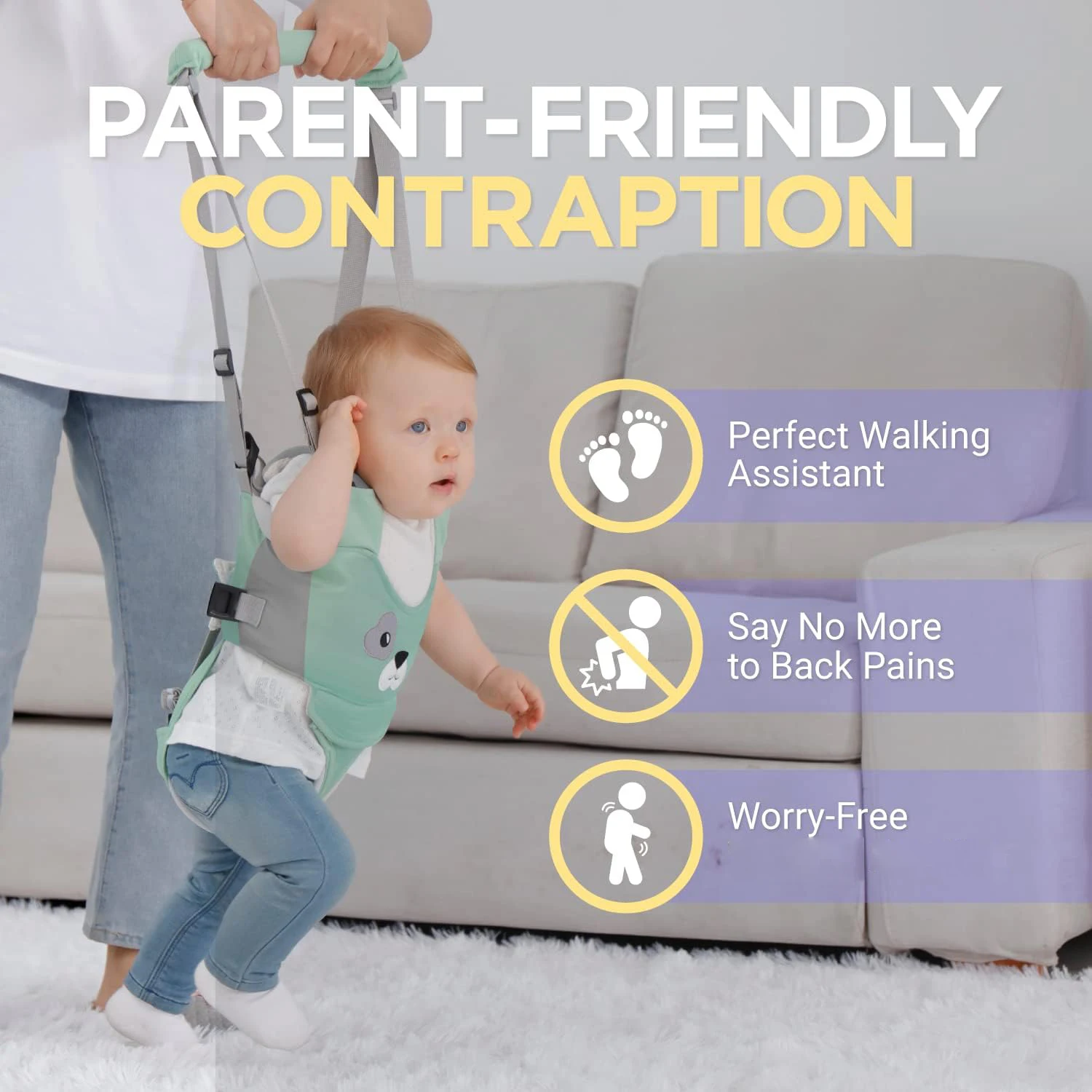 Baby Walking Belt - Handheld Children's Walking Assistant - Walking Assistance Belt - Children's Learning and Walking Assistance