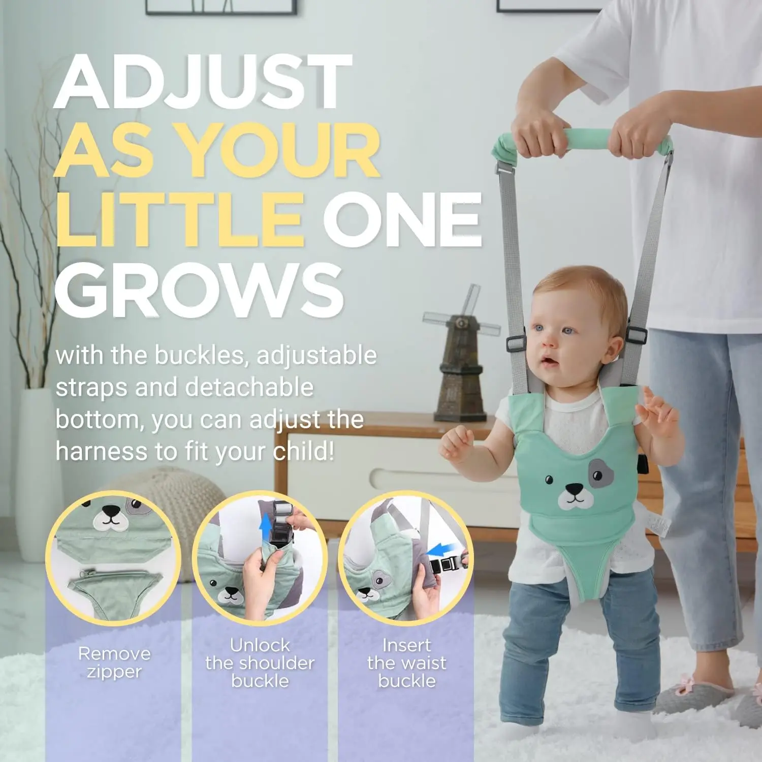 Baby Walking Belt - Handheld Children's Walking Assistant - Walking Assistance Belt - Children's Learning and Walking Assistance