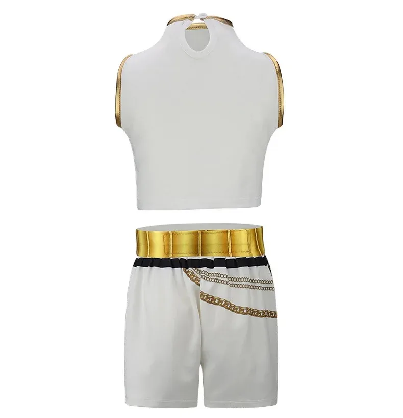 3Pcs Set Girls Korean Style Pop Singer Band Uniform Cosplay Outfit Coat+Vest+Pants Hip Hop Dress up Dancing Performance Costume