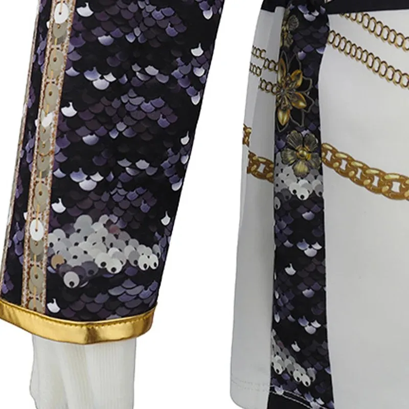 3Pcs Set Girls Korean Style Pop Singer Band Uniform Cosplay Outfit Coat+Vest+Pants Hip Hop Dress up Dancing Performance Costume
