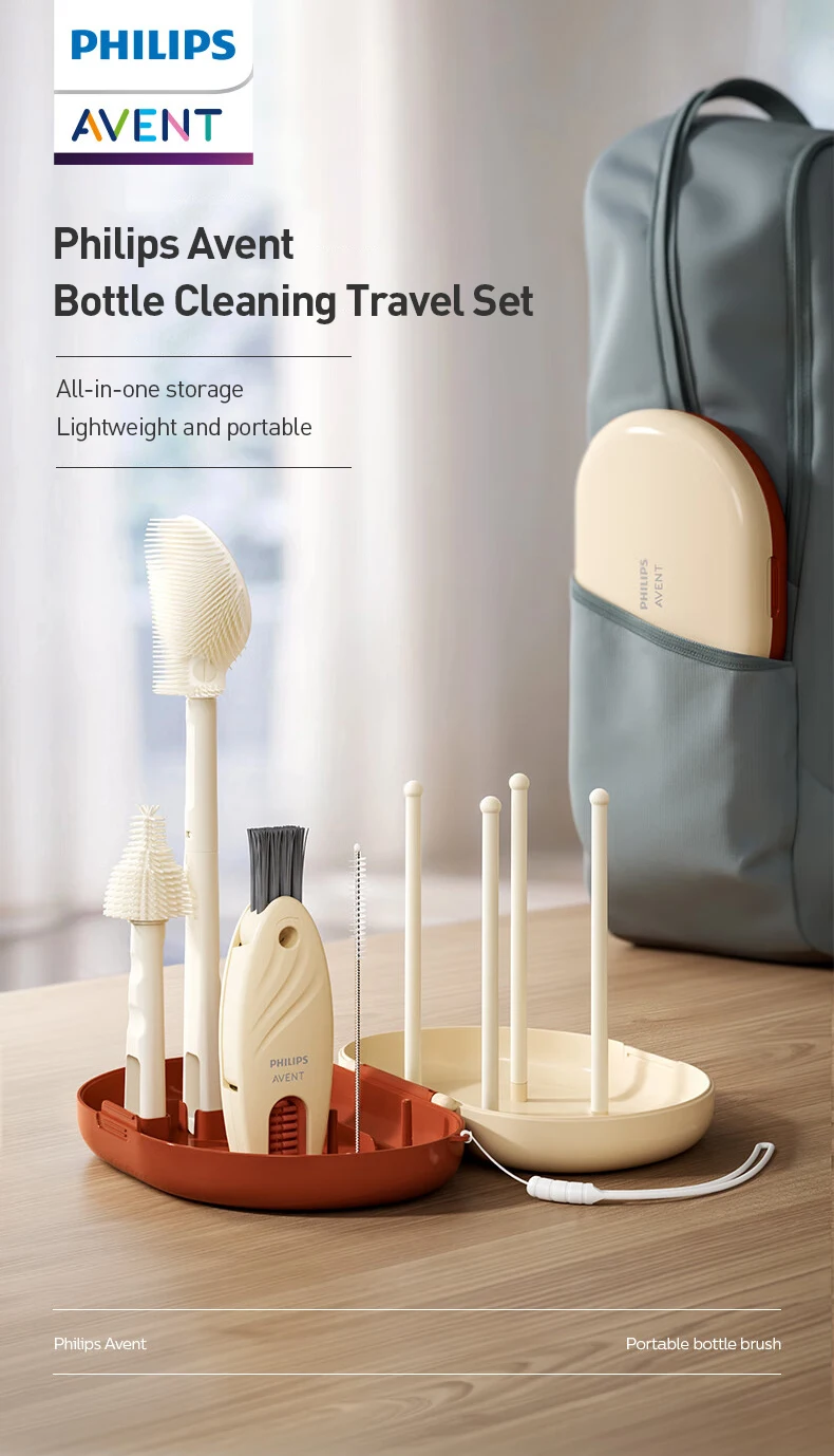 Philips Avent Baby Bottle Brush Bottle Cleaning Travel Set 7 In 1