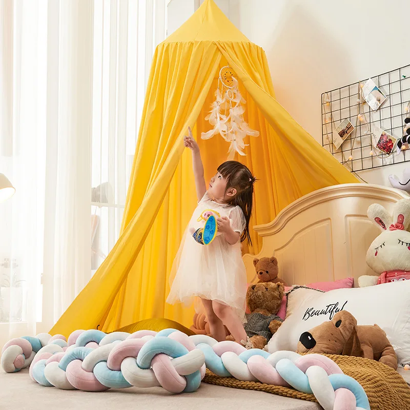 Kids Mosquito Net Baby Crib Curtain Hanging Tent Bed Decor Girl Princess Hanging Bed Canopy Living Corner Play Reading NookDecor