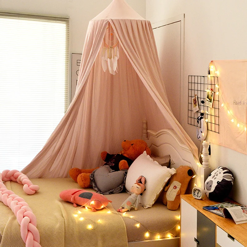 Kids Mosquito Net Baby Crib Curtain Hanging Tent Bed Decor Girl Princess Hanging Bed Canopy Living Corner Play Reading NookDecor
