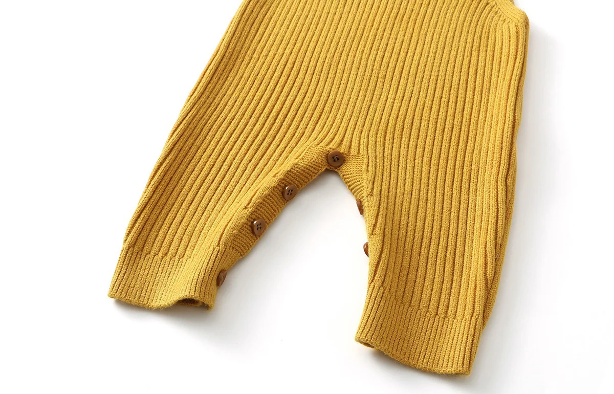 Ircomll Autumn Baby Knitted Romper Unisex Infant Overalls Suspender Long Pants Knitted Baby Clothes Outfit For Newborn Toddler
