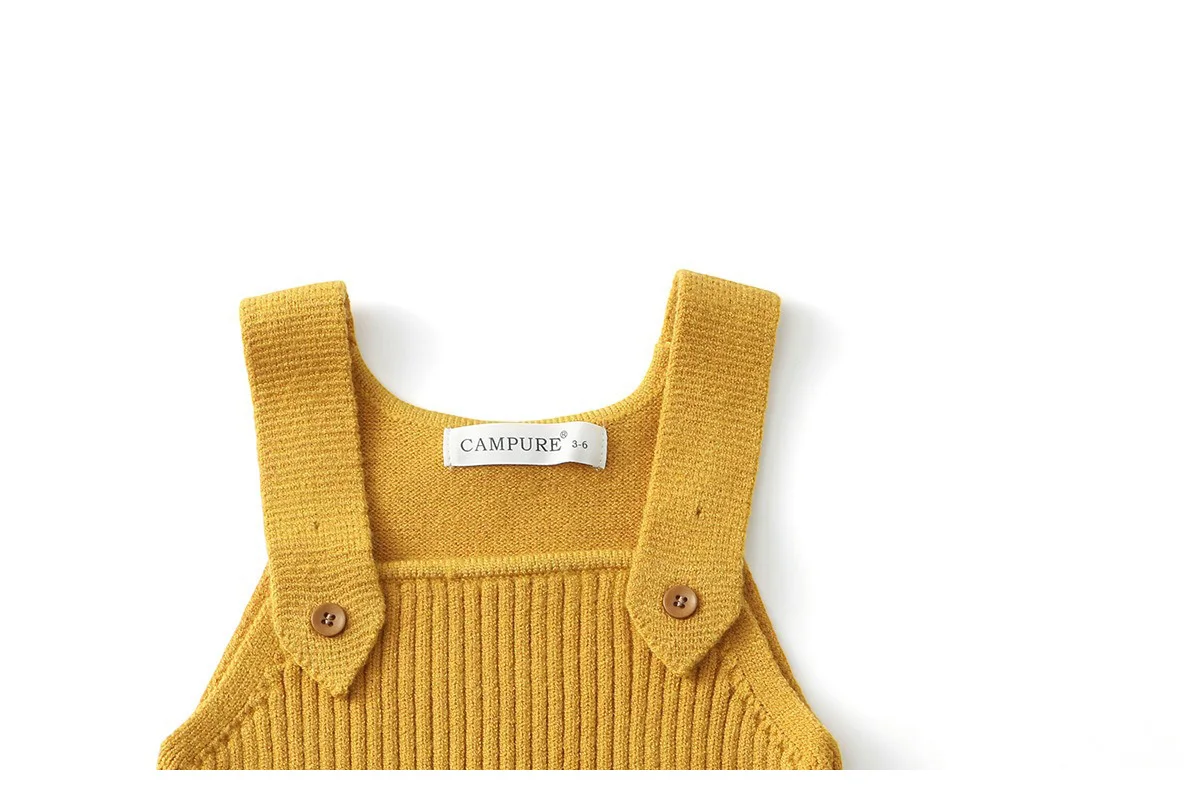 Ircomll Autumn Baby Knitted Romper Unisex Infant Overalls Suspender Long Pants Knitted Baby Clothes Outfit For Newborn Toddler